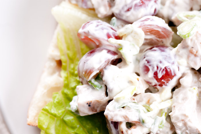 Healthy Chicken, Walnut & Grape Salad