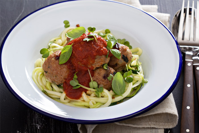 Grain Free Spaghetti and Meatballs