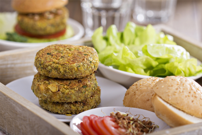 Cauliflower Falafel Veggie Burgers