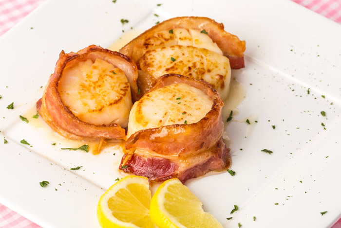 Bacon Wrapped Scallops