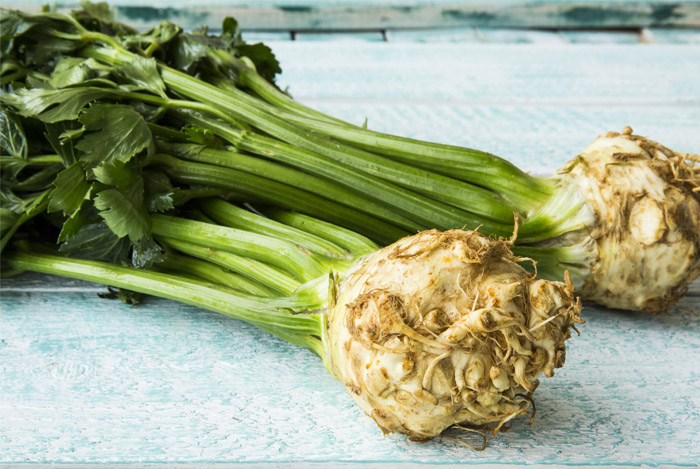 Braised Braciola with Celery Root Puree